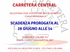 Nuova scadenza per il Servizio Civile Regionale